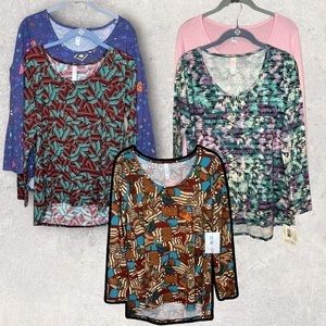 NWT Lularoe Lynnae Tops Size Small Lot of 5 Shirts Tops Long Sleeve